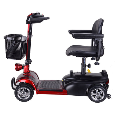 Four Wheel Elderly Handicapped Electric Mobility Scooter 6 Inch 250w